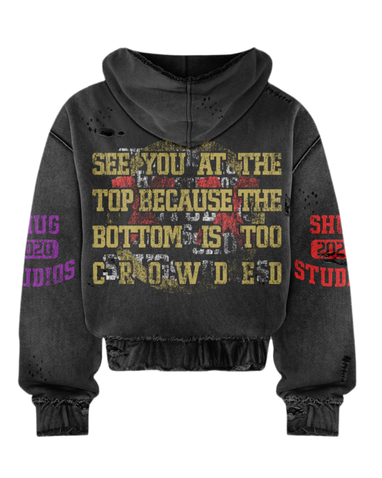 (Distressed Hoodie “See You At The Top”