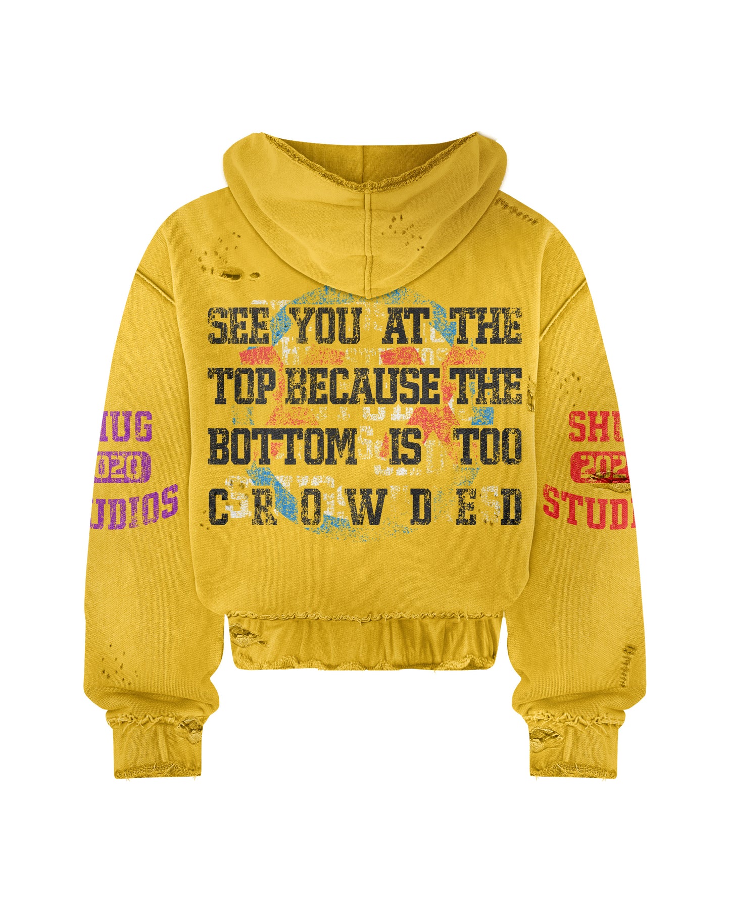 ( Distressed Shug Hoodie (2 colors)