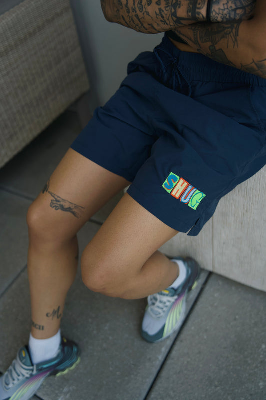 ( Colorblock Nylon Shorts
